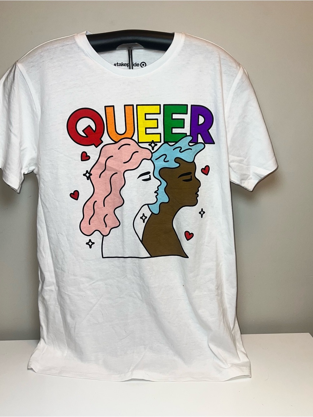 Target Pride Queer Rainbow Graphic Tee - White
